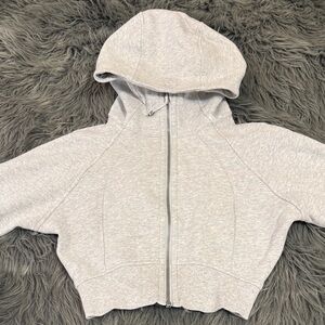 Lululemon Size 2 Crop Gray Hoodie